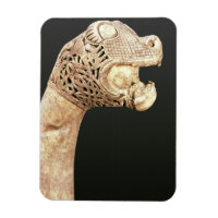 tête de figurine d'un long navire viking, trouvé à