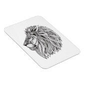 Magnet Flexible Tête de lion à motifs ethniques (Côté Droit)