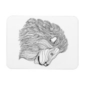 Magnet Flexible Tête de lion inspirée 5 (Horizontal)