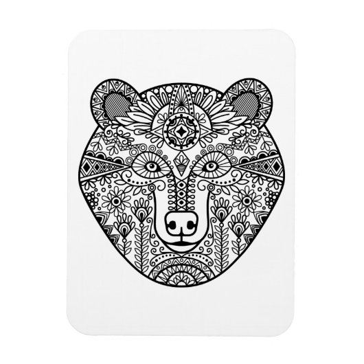 Magnet Flexible Tête d'ours de style (Vertical)