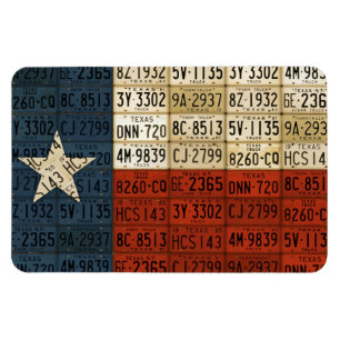 Magnet Flexible Texas Flag Licence Plate Art Lone Star State