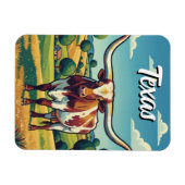 Magnet Flexible Texas longhorn (Horizontal)