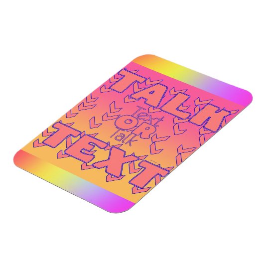 Magnet Flexible Text Or Talk Refrigerator  (Côté Gauche)