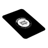 Magnet Flexible Texte circulaire modifiable et Modèle de logo télé (Côté Droit)