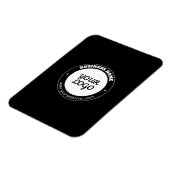 Magnet Flexible Texte circulaire modifiable et Modèle de logo télé (Côté Gauche)