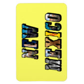 Magnet Flexible Texte de l'image du Nouveau-Mexique (Vertical)