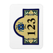 Magnet Flexible Texte de modification des numéros de maison (Vertical)