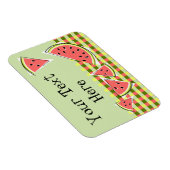 Magnet Flexible Texte de vérification des pièces vertes de pastèqu (Côté Droit)