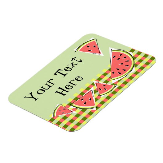 Magnet Flexible Texte de vérification des pièces vertes de pastèqu (Côté Gauche)