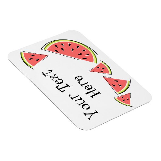 Magnet Flexible Texte des pièces de pastèque (Côté Droit)