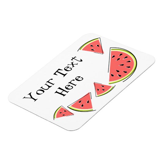 Magnet Flexible Texte des pièces de pastèque (Côté Gauche)