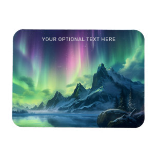 Magnet Flexible Texte personnalisé Aurora Borealis