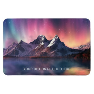 Magnet Flexible Texte personnalisé Aurora Borealis