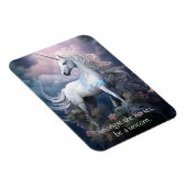 Magnet Flexible Texte personnalisé belle licorne (Côté Droit)