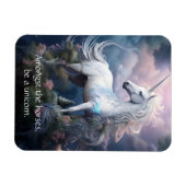 Magnet Flexible Texte personnalisé belle licorne (Horizontal)