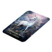 Magnet Flexible Texte personnalisé belle licorne (Côté Gauche)