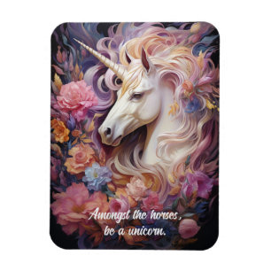 Magnet Flexible Texte personnalisé belle licorne