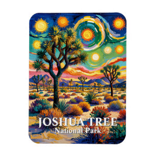 Magnet Flexible Texte personnalisé Joshua Tree Van Gogh Désert col