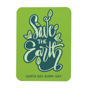Magnet Flexible Texte Personnalisé Sauvegarder La Terre