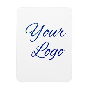Magnet Flexible texte simple minimal ajoutez votre logo/dessin ici