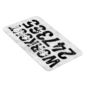 Magnet Flexible Texte usé et rayé Workout 247365 rustique (Côté Droit)