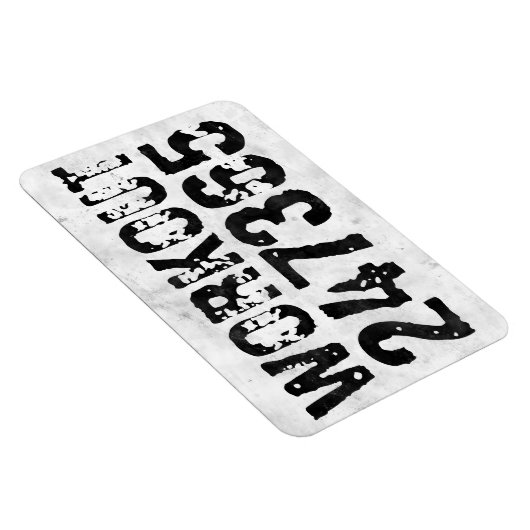 Magnet Flexible Texte usé et rayé Workout 247365 rustique (Côté Droit)