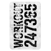 Magnet Flexible Texte usé et rayé Workout 247365 rustique (Vertical)