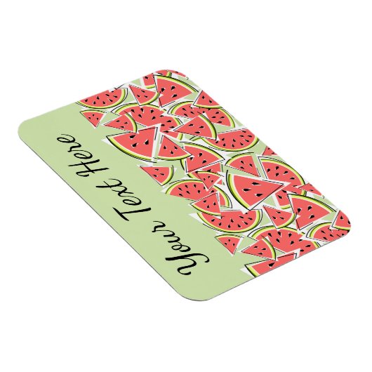 Magnet Flexible Texte vert pastèque (Côté Droit)