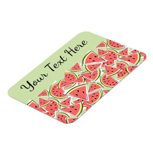 Magnet Flexible Texte vert pastèque (Côté Gauche)