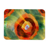 Magnet Flexible texture artistique Eau abstraite verte, orange, ce (Horizontal)