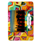 Magnet Flexible Texture colorée de trous (Vertical)