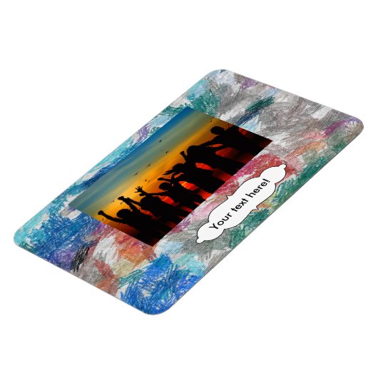 Magnet Flexible Texture de crayons (Côté Gauche)