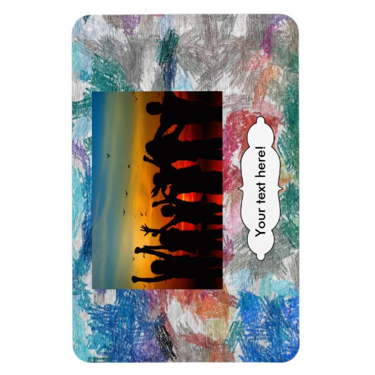 Magnet Flexible Texture de crayons (Vertical)