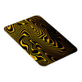 Magnet Flexible Texture de tourbillons noir jaune or (Côté Droit)