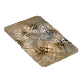 Magnet Flexible Textures d'art fractal abstrait de tons terrestres (Côté Droit)