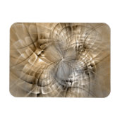Magnet Flexible Textures d'art fractal abstrait de tons terrestres (Horizontal)