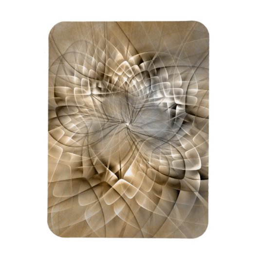Magnet Flexible Textures d'art fractal abstrait de tons terrestres (Vertical)