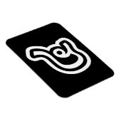 Magnet Flexible Thaïlande Numéro 4 / Quatre / ๔ (Voir/Si) Script t (Côté Droit)