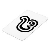 Magnet Flexible Thaïlande Numéro 8 / Huit / ๘ (Mauvais/Paire) Thaï (Côté Gauche)