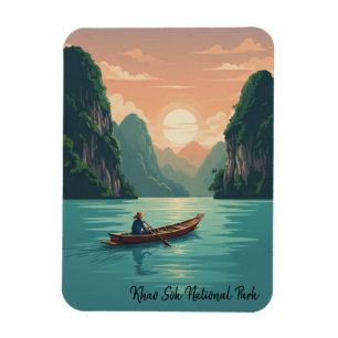 Magnet Flexible Thaïlande Parc national de Khao Sok Voyage