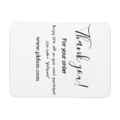 Magnet Flexible Thank you for purchase pink family business detail (Horizontal)