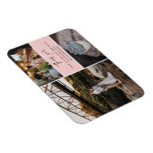 Magnet Flexible Thank You Pink Photo Collage Wedding (Côté Droit)