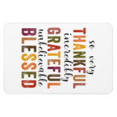Magnet Flexible Thankful Grateful Blessed Thanksgiving (Horizontal)