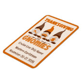 Magnet Flexible Thanksgiving avec ma porte de croisière Gnomies (Côté Gauche)
