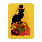 Magnet Flexible Thanksgiving Le Conversation Noir avec le pèlerin  (Vertical)