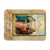 Magnet Flexible Thanksgiving Sainte Famille Jésus Marie St Joseph (Horizontal)