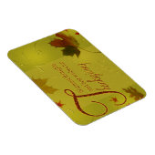 Magnet Flexible Thanksgiving veut typographie Feuilles (Côté Droit)