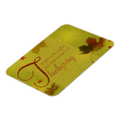 Magnet Flexible Thanksgiving veut typographie Feuilles (Côté Gauche)
