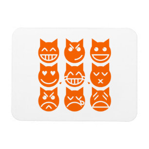 Magnet Flexible The 9 Lives of the Emoji Cat