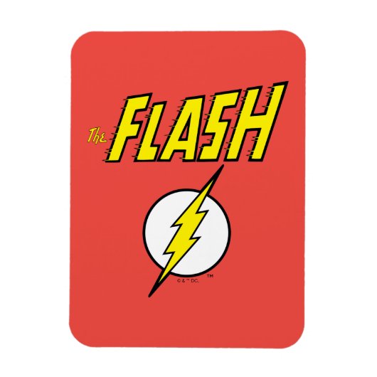 Magnet Flexible The Flash Name & Lightning Bolt Logo (Vertical)